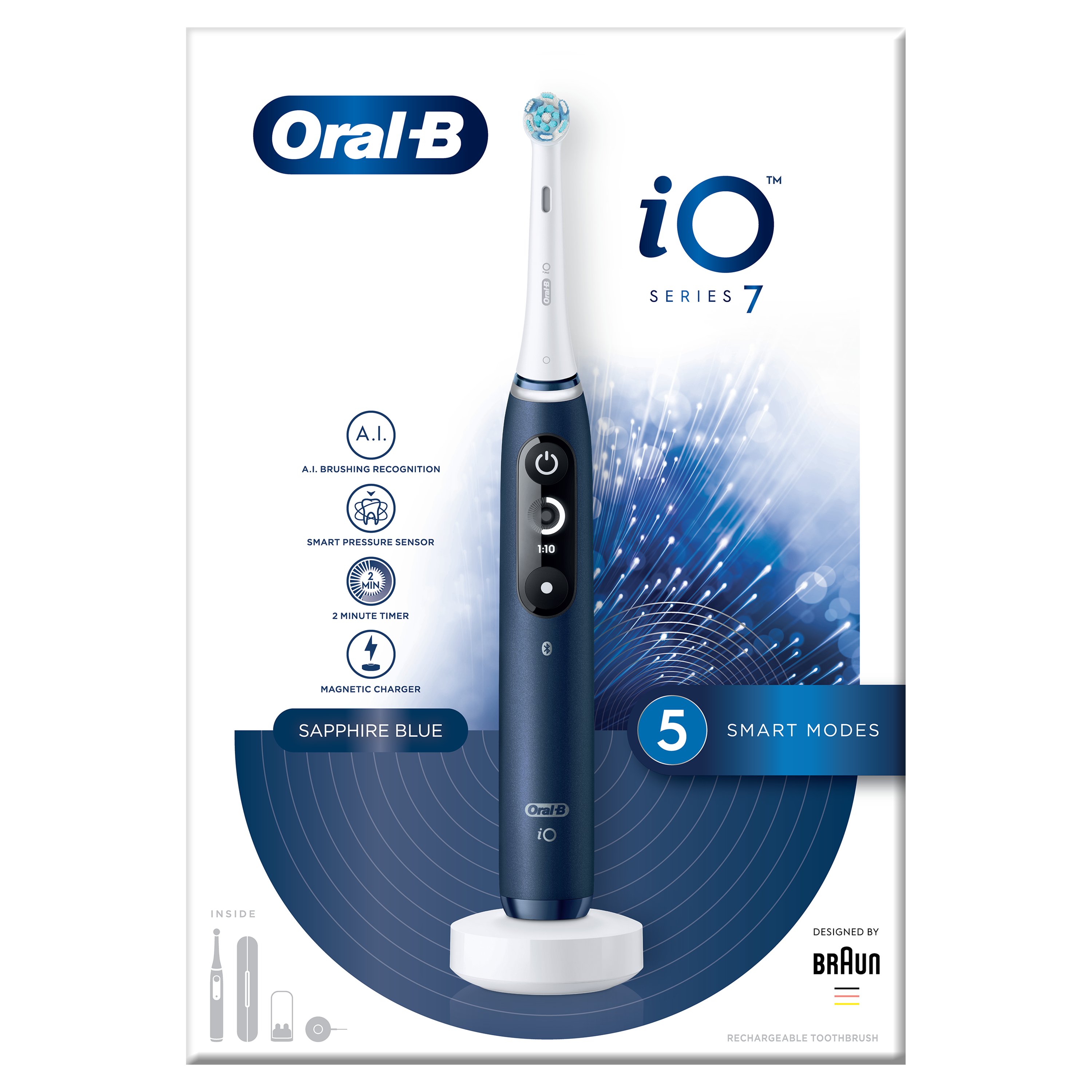 ORAL-B - iO7 Ηλεκτρική Οδοντόβουρτσα (Sapphire Blue)